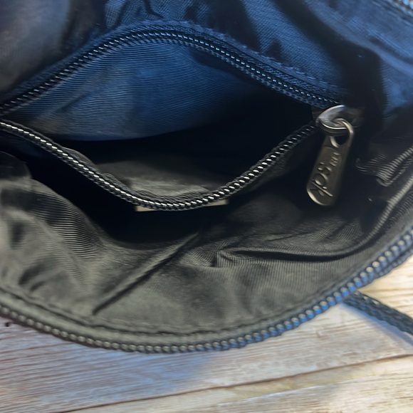 The Sak Mini Crossbody Black Crocheted Nylon Soft Durable - Picture 9 of 10